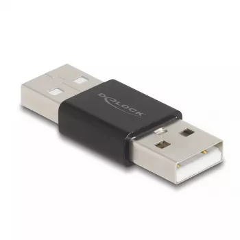 DeLOCK USB 2.0 Type-A kištukas-kištukui adapteris metalinis