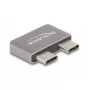 DeLOCK Adapter USB 40 Gbps USB Type-C 2 x kištukas į 2 x lizdas, portų apsauga, metalinis