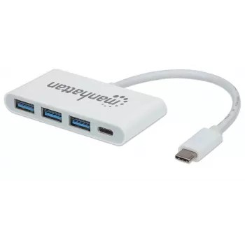 Manhattan USB-C Dock/Hub, 4 prievadai (3x USB-A, 1x USB-C), 5 Gbps (USB 3.2 Gen1), 60W Power Delivery