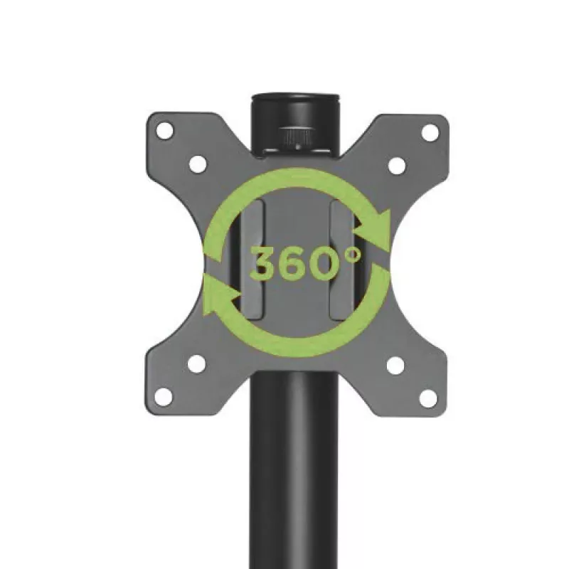 Techly ICA-LCD 401 monitorio stovas 81.3 cm (32 col.) stalas Juodas