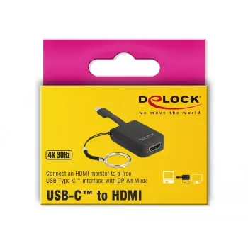 Vaizdo kabelio adapteris DeLOCK 63942 USB Type-C į HDMI 0,03 m