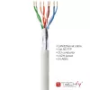 Techly ITP-C5F-305-RIS tinklo kabelis, 305 m, Cat5e, F/UTP (FTP), pilka