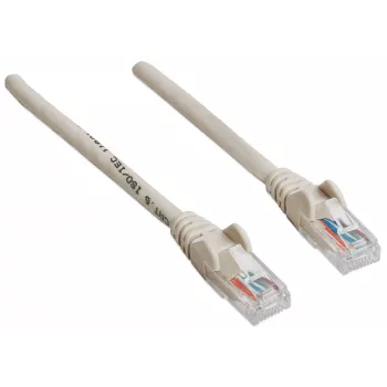 Intellinet tinklo pataisos laidas, Cat6, 20 m, pilkas, CCA, U/UTP, PVC, RJ45, auksu dengti kontaktai, be užkabinimo, su apsauginiu dangteliu, viso gyvenimo garantija