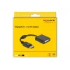 Adapteris DisplayPort 1.1 kištukas – DVI lizdas pasyvus juodas DeLOCK 61008