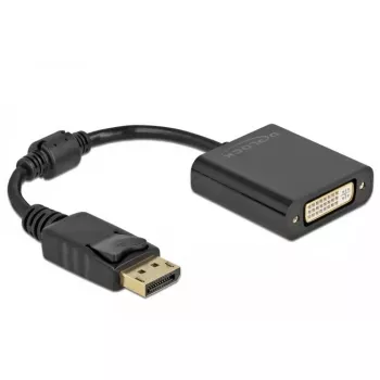 Adapteris DisplayPort 1.1 kištukas – DVI lizdas pasyvus juodas DeLOCK 61008