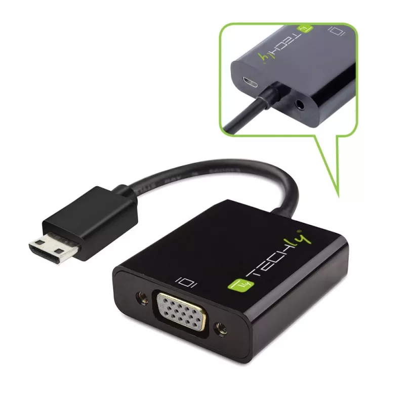 Techly keitiklis HDMI Mini C į VGA IDATA HDMI-VGA4