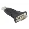 DeLOCK adapteris USB 2.0 Type-A į RS-232 D-Sub 9 kontaktų kištukas 0,8 m juodas