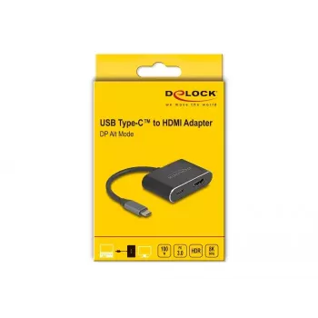 DeLOCK USB Type-C adapteris į HDMI 8K HDR Power Delivery 100W