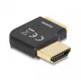 DeLOCK HDMI adapteris kištukas į lizdą 90° stačiu kampu 8K 60 Hz metalinis