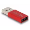 DeLOCK USB adapteris USB-A kištukas į USB-C lizdą raudonas 10 Gbps