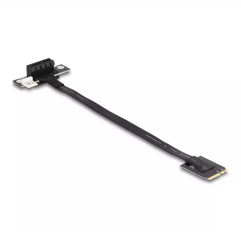 DeLOCK M.2 Key A+E į PCIe x1 NVMe adapteris su 20 cm kampuotu kabeliu