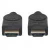 Manhattan HDMI 8K@60Hz laidas su Ethernet, 2 m, sertifikuotas, tinka visiems 8K, 4K ir 1080p/HD naudojimams – atnaujinkite dabar arba turėkite, kai prireiks, Vyriškas į vyrišką, Juodas, 4K@120Hz, Viso gyvenimo garantija, ypač didelės spartos