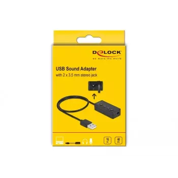 USB adapter ausinėms ir mikrofonui DeLOCK 66731