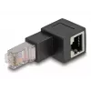 DeLOCK RJ45 kištukas į RJ45 lizdą adapteris Cat.6A 90° žemyn