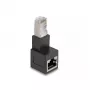 DeLOCK RJ45 kištukas į RJ45 lizdą adapteris Cat.6A 90° žemyn