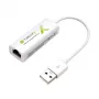 Techly USB2.0 į Fast Ethernet 10/100 Mbps keitiklis, laidinis, USB, Ethernet, 100 Mbit/s, baltas