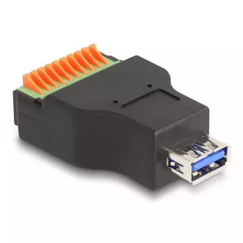 DeLOCK USB 3.2 Gen 1 Type-A lizdas į gnybtų bloko adapteris 10 kontaktų