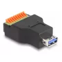 DeLOCK USB 3.2 Gen 1 Type-A lizdas į gnybtų bloko adapteris 10 kontaktų