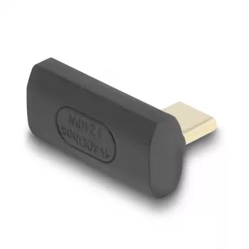 DeLOCK USB Adapter USB-C 40 Gbps PD 3.1 240 W kampinis vyriškas į moterišką kairėn/dešinėn 8K 60 Hz