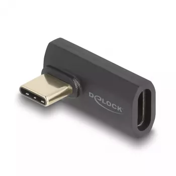 DeLOCK USB Adapter USB-C 40 Gbps PD 3.1 240 W kampinis vyriškas į moterišką kairėn/dešinėn 8K 60 Hz