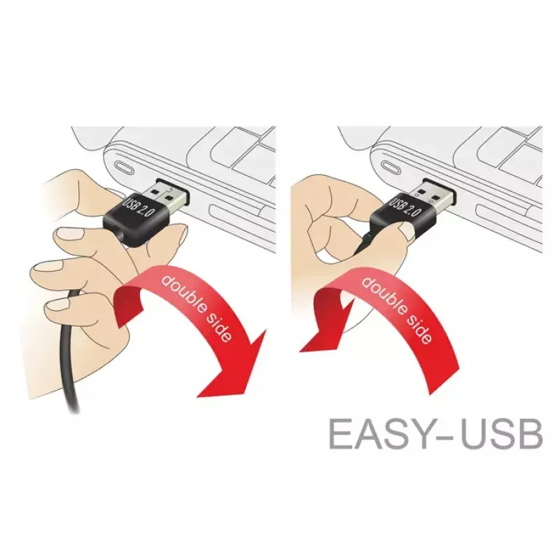 USB laidas DeLOCK 83848 USB 2.0 1m USB A Micro-USB B juodas