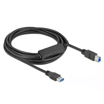 USB Laidas DeLOCK 85379 USB 3.2 Gen 1 5m USB A USB B Juodas