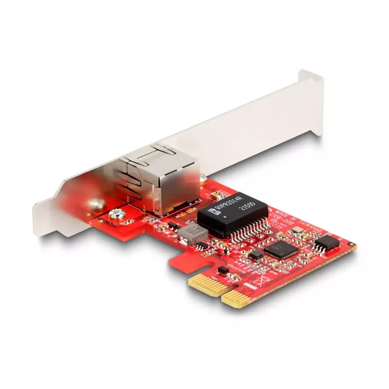 DeLOCK PCI Express x1 kortelė su 1 x RJ45 2.5 Gigabit LAN i225 NBASE-T žemo profilio