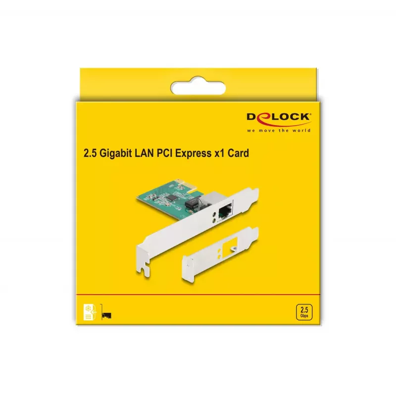 DeLOCK PCI Express x1 kortelė 1 x RJ45 2.5 Gigabit LAN RTL8125