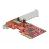 DeLOCK 89035 PCI Express x4 kortelė USB 3.2 Gen 2x2 Type-C 20 Gbps
