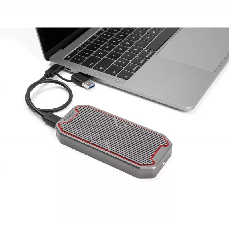 SSD dėklas DeLOCK 42015 pilkas M.2 20 Gbit/s USB Type-C