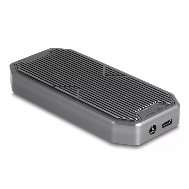 SSD dėklas DeLOCK 42015 pilkas M.2 20 Gbit/s USB Type-C