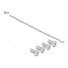 Patch panel DeLOCK 66874 1U juodas metalinis 12 prievadų
