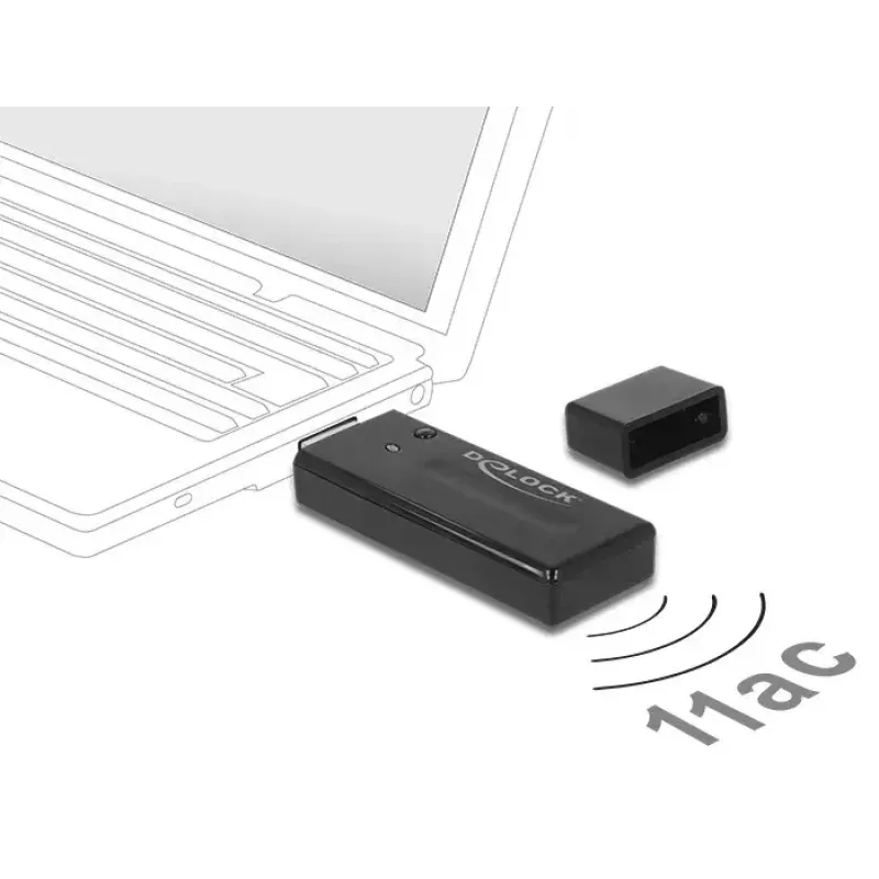 Belaidis tinklo adapteris DeLOCK 12463 WLAN 867 Mbit/s
