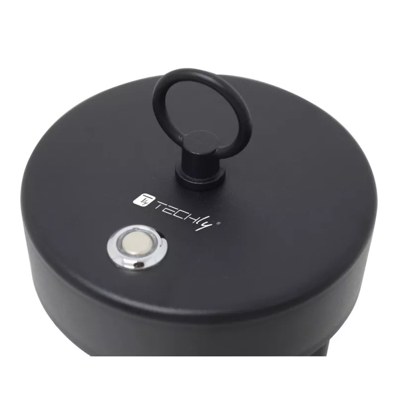 Techly I-LAMP-TABLE1 LED stalinė lempa su akumuliatoriumi, 3 W, juoda