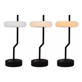 Techly I-LAMP-TABLE2 LED stalinė lempa, juoda/balta, 2W, reguliuojamas ryškumas