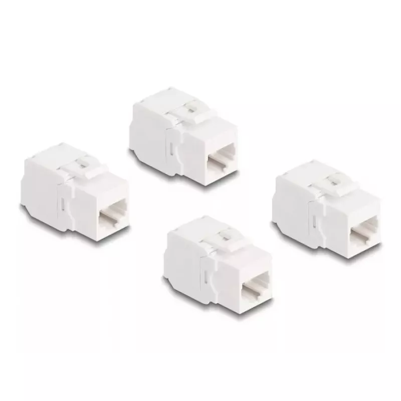 DeLOCK keystone modulis 86051 Plokščias RJ-45 Baltas 4 vnt.