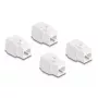 DeLOCK keystone modulis 86051 Plokščias RJ-45 Baltas 4 vnt.