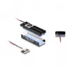 DeLOCK aušintuvas su ventiliatoriumi M.2 SSD 2280 juodas aliuminis