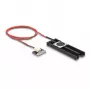 DeLOCK aušintuvas su ventiliatoriumi M.2 SSD 2280 juodas aliuminis
