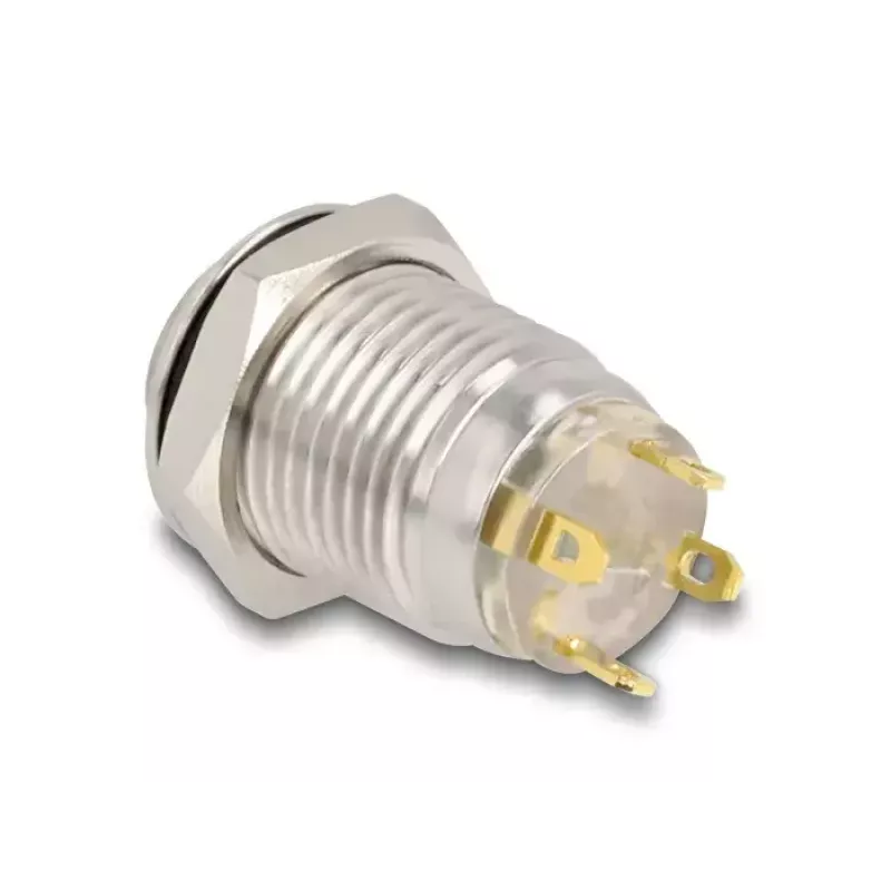 DeLOCK 20984 mygtukų skydelis sidabrinis 230V 3A