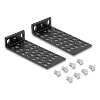 Montavimo rinkinys DELOCK 67281 – metalinis stovo aksesuaras, juodas, universalus 2 dalių komplektas