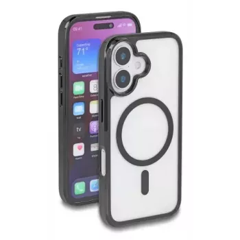 Dėklas DELOCK 81266 Apple iPhone 16, juodas permatomas, 15,5 cm (6,1 inch)