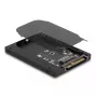 DeLOCK 2,5" adapteris iš U.2 SFF-8639 į M.2 NVMe Key M, 7 mm (63379)