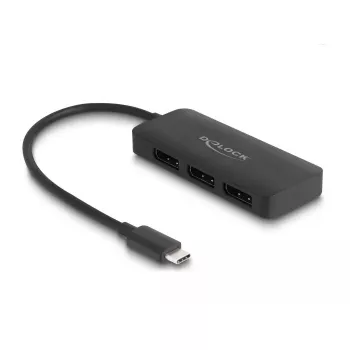 DeLOCK USB Type-C skirstytuvas DP Alt Mode į 3x DisplayPort MST 4K 60 Hz