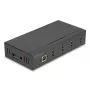 DELOCK USB 2.0 sąsajos šakotuvas Type-B į 4x Type-A (480 Mbit/s), juodas, metalinis korpusas, maitinimas nuo DC