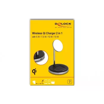 Belaidis įkroviklis DeLOCK 66468 2 viename 5W 7.5W 10W 15W