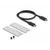 DeLOCK 42018 SSD korpusas sidabrinis M.2 40 Gbit/s USB Type-C
