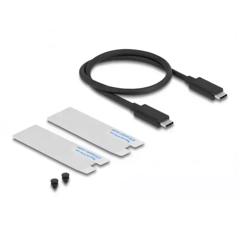DeLOCK 42018 SSD korpusas sidabrinis M.2 40 Gbit/s USB Type-C
