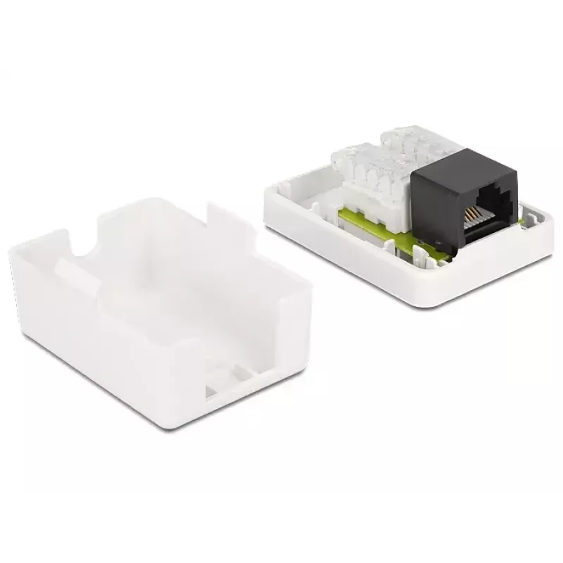 Išvadų dėžutė DeLOCK 86248 balta 52mm x 25,5mm x 39mm