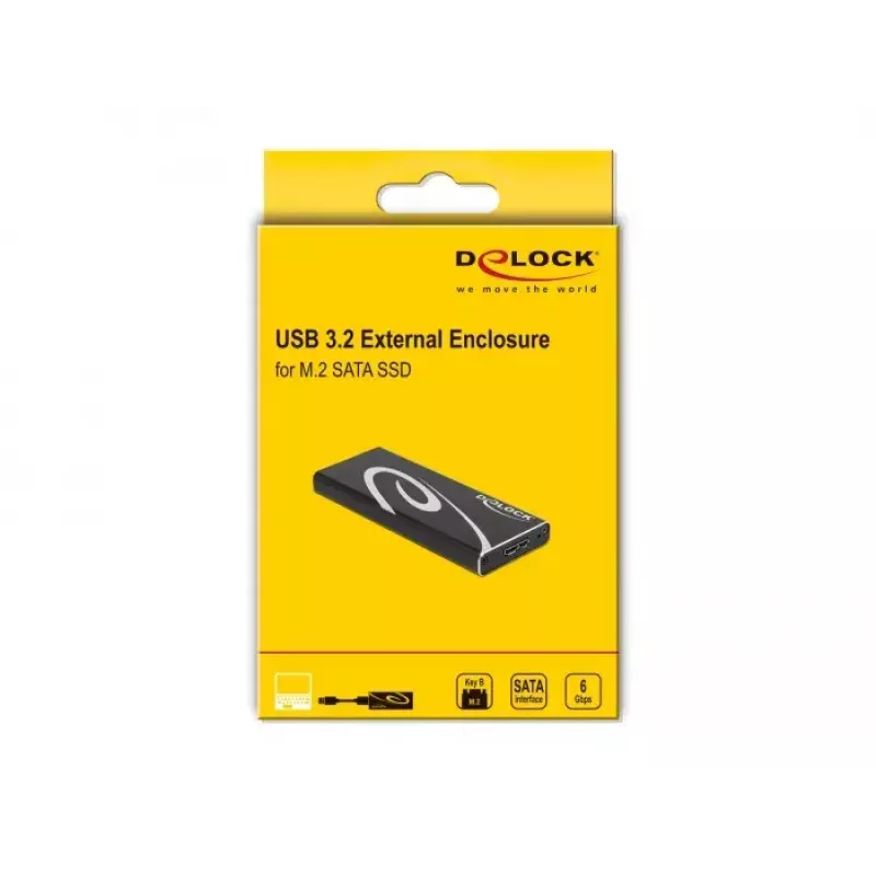 SSD dėklas DeLOCK 42007 juodas M.2
